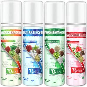 Qelica Paan Kesari,Polar Mint, Silver Elachi, Strawberry Spray | Buy ...