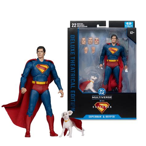 Superman and Krypto (DC Multiverse) Superman Movie Deluxe Theatrical ...