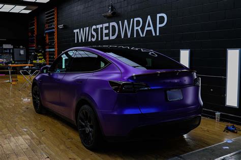 Tesla Model Y Matte metallic purple | Twiisted Wrap