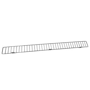 10-PK Chrome Retail Gondola Shelf Front Wire Fence Guard Rail - 48" L x ...