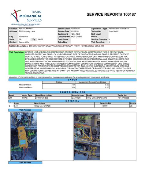 Fillable Online Service Report Form Template Fax Email Print - pdfFiller