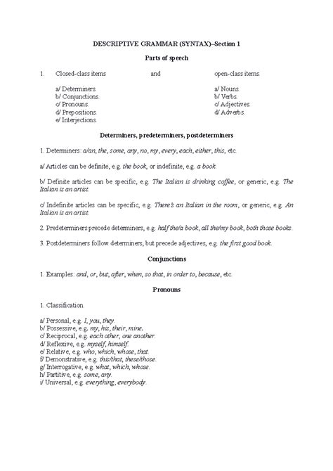 Image result for Example of Descriptive Grammar