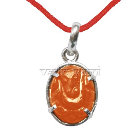 Buy VEDIC VAANI Orange Jade Stone Lord Ganesha | Ganpati | Gajanan ...