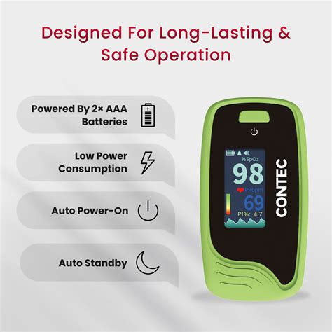 CMS50-Pro Fingertip Pulse Oximeter – SpO₂, Pulse Rate & PI Monitor wit ...