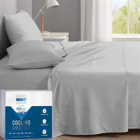 Amazon.com: Degrees of Comfort Coolmax Cooling Sheet Set for Full Size ...