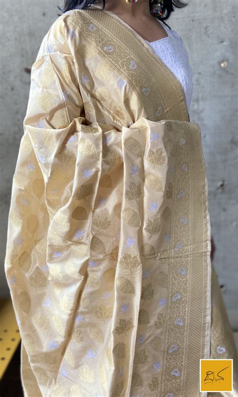 Aajna- Handcrafted, Handmade benarasi Dupatta with kadhwa buttas ...