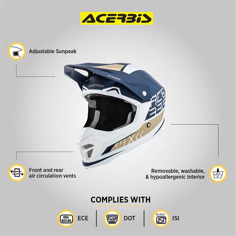 Acerbis Profile 4 Helmet - White/Blue