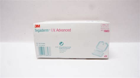 3M 1683 Tegaderm I.V. Advanced Securement Dressing 2-1/2 x 2-3/4inch ...