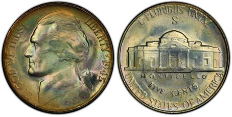 Images of Jefferson Nickel 1945-S 5C - PCGS CoinFacts