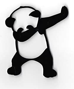Panda 3D Emblem Decal Car Bike Sticker Logo by The Logo Man : Amazon.in ...