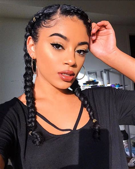 Two Braid Hairstyle Black Hair