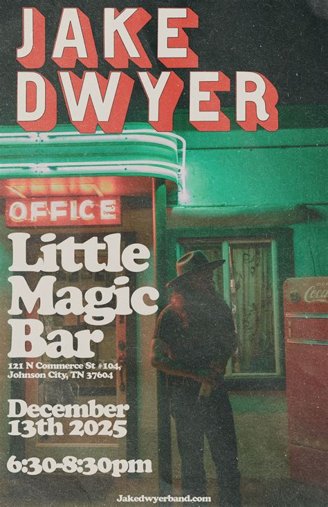 Jake Dwyer at Little Magic Bar, Little Magic Bar, Johnson City, 13 ...