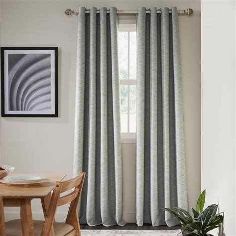 Buy DECO WINDOW Mineral Set of 2 Woven Room Darkening Door Curtains ...