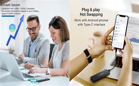 S8000 USB C to M.2 NVMe SSD Enclosure Reader, USB 3.1 Gen 2(10Gbps) to ...