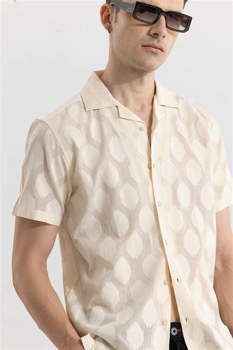 Buy Men's Lucid Cream Shirt Online | SNITCH