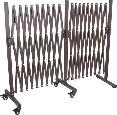 Amazon.com: Karpevta Double Folding Security Gates with Wheels, Scissor ...