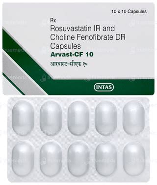 Arvast Cf 10 Capsule: Uses, Side Effects, Price & Substitutes