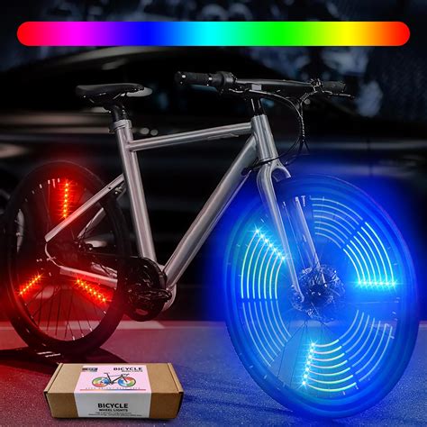 Amazon.com: LED Bike Wheel Lights,Bike Spoke Lights with Batteries ...