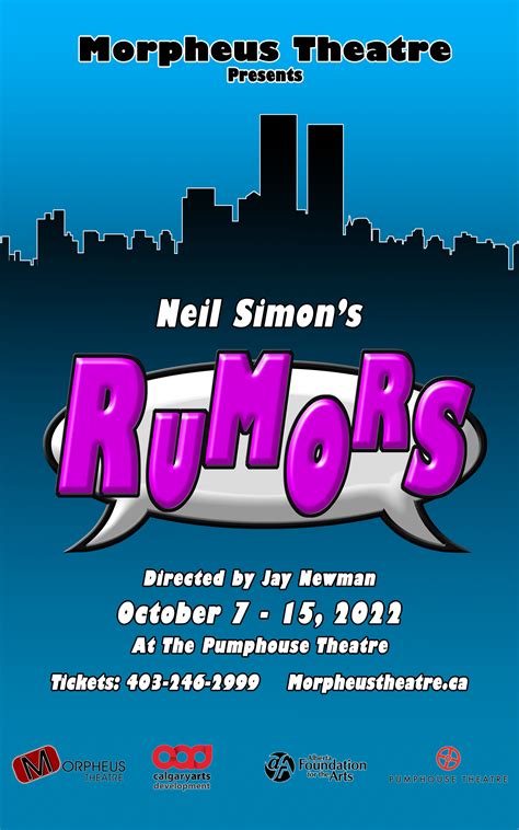 What's On (Calgary): Neil Simon's Rumors - Morpheus Theatre - Theatre ...