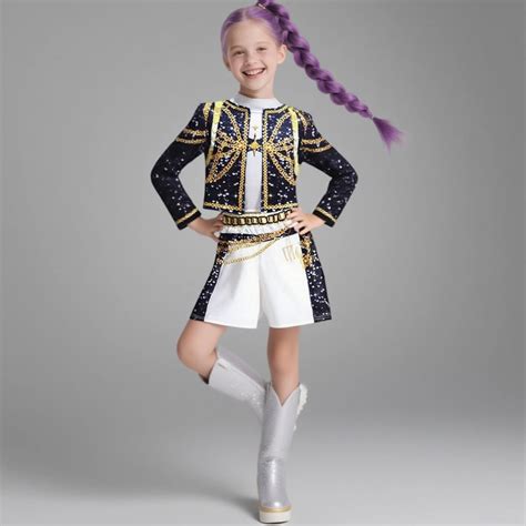 Girl's Halloween Costume Pop Star Rumi Halloween Costumes Crop Top ...