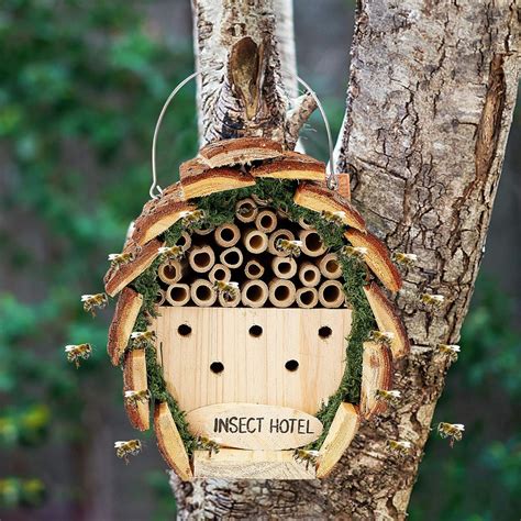 LXPVSA Zcaukya Wooden Insect Hotel, Hanging Bamboo Bee India | Ubuy