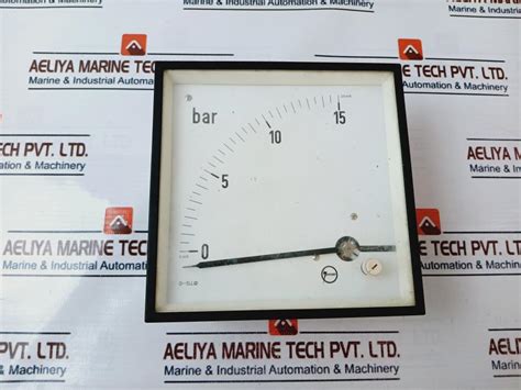 Janssen 4-20 Ma Panel Meter 0-15 Bar – Aeliya Marine Tech