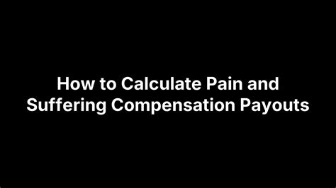 How to Calculate Pain and Suffering Compensation Payouts | Macomb Injury Lawyers
