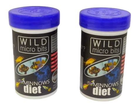 Buy Jeffrey Wild MicroBits Minnows Diet Fish Food Combo, 30g (Pack of 2 ...