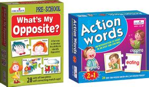 CREATIVE'S What's My Opposite + Action Words - (Combo Pack) Price in ...