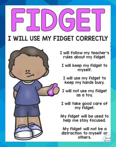 Fidget social story to teach students how to appropriately use a fidget ...