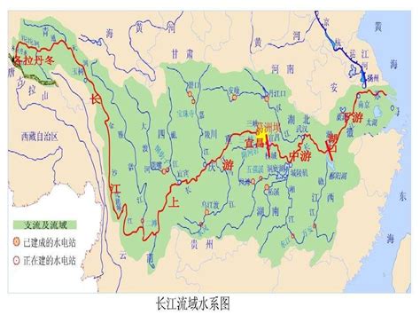 长江经过哪些城市地图