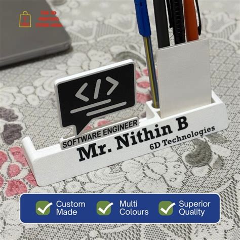 SOFTWARE ENGINEER - Desk Name Plank – The 3D Printing Store India