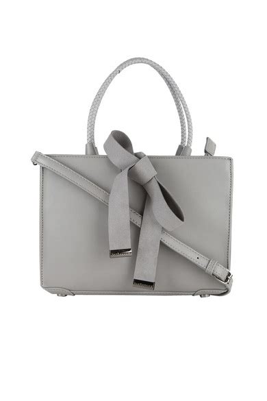 Buy Women Grey Textured Casual Handbag Online - 352218 | Van Heusen