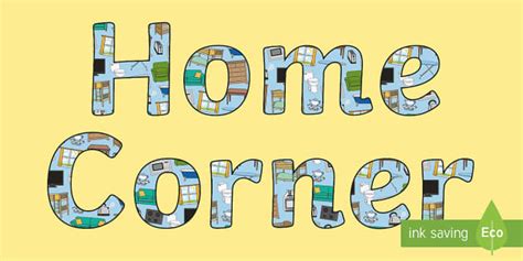 👉 Home Corner Display Lettering