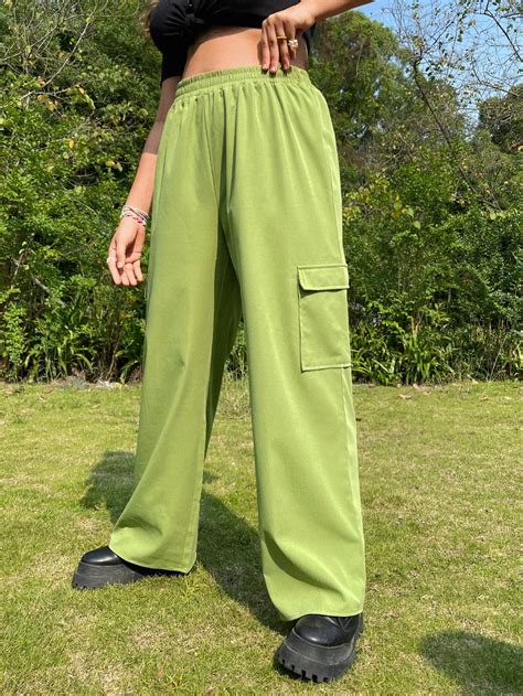 Plus Flap Pocket Cargo Pants | Lime green pants, Cargo trousers, Cargo ...