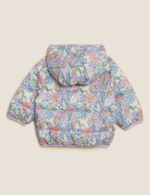 Flower Printed Padded Jacket