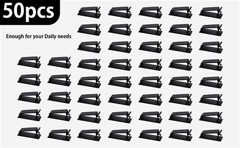 SOULWIT® 50Pcs Self Adhesive Cable Management Clips, Large Cable ...