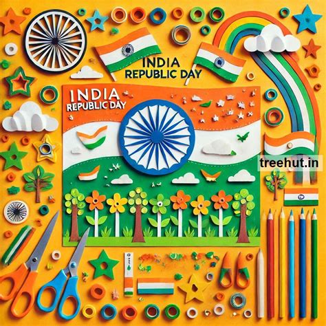 Indian Republic Day Paper Craft Ideas, 26 January Classroom Activities