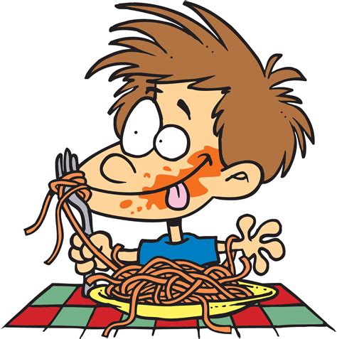 clipart cartoon eating - Clip Art Library