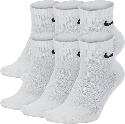 Nike Everyday Cushioned Ankle Sock 6-pack - White/Black • Pris