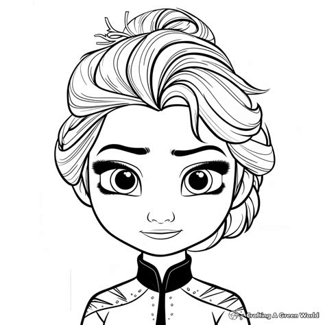 Queen Elsa Frozen Coloring Pages - Free & Printable!