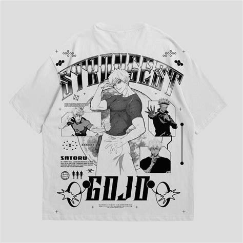 Gojo Halftone Drop Shoulder 240 GSM Tshirt – Gizmoz.in