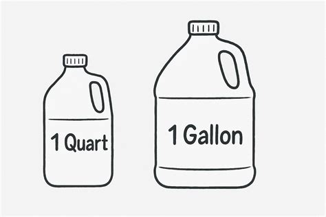 How Many Quarts in a Gallon - Qt to Gal Conversion Table