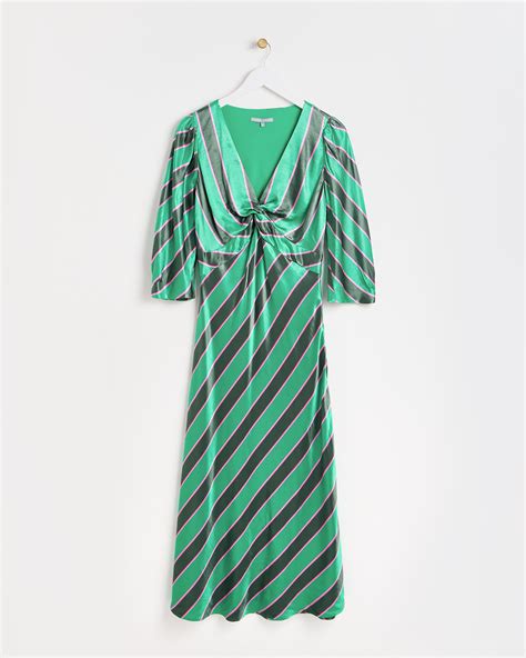 Green Striped Dress