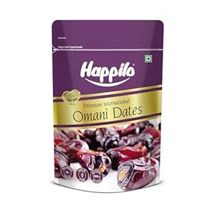 Happilo Dried Premium International Omani Dates 250g |Healthy snacks ...