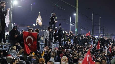 Turkey detains journalists as protests against jailing of Erdoğan rival ...