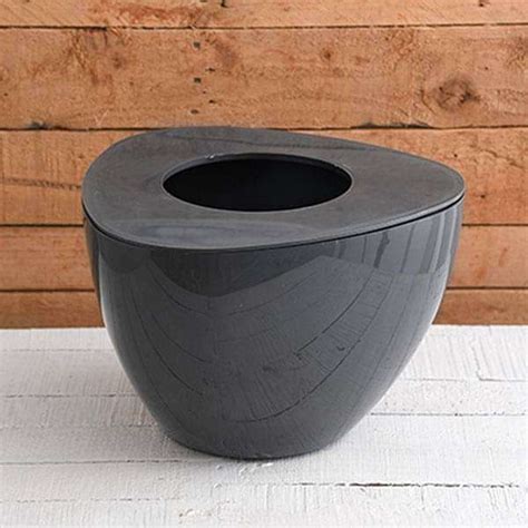 Buy 12 inch (30 cm) Triangle Shape Big Plastic Planter (Grey) online ...