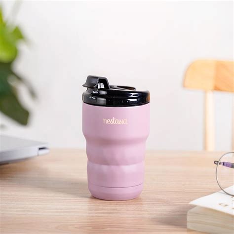 Brewster Stainless Steel Portable Coffee Tumbler Wistful Mauve 350ml ...