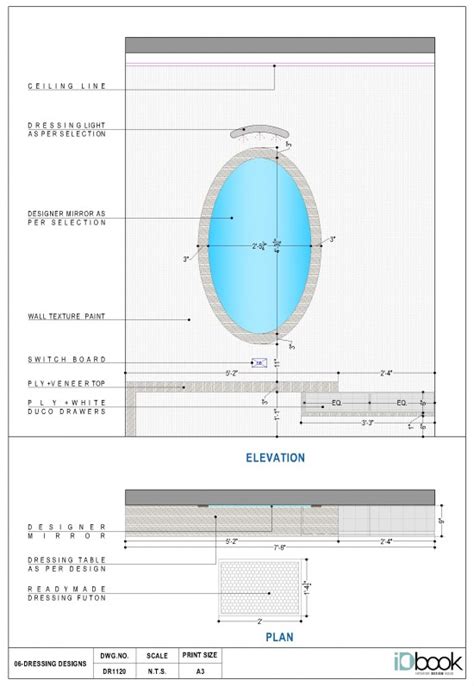 Vanity Table with Unique Design