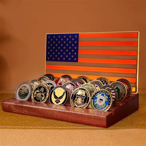Amazon.com: Lampeez Light up Challenge Coin Display, Coin Holder ...